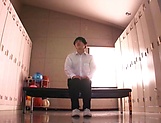 Amazing Japanese teacher Hachino Tsubasa blows a hard cock picture 6
