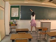 Hot teacher with big tits likes to fuck
